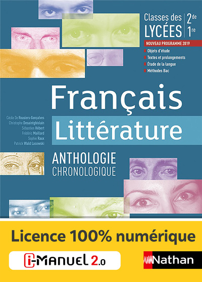 FRANCAIS - LITTERATURE - ANTHOLOGIE CHRONOLOGIQUE - 2ND/1ERE - LICENCE ELEVE (2-CNS) 2019