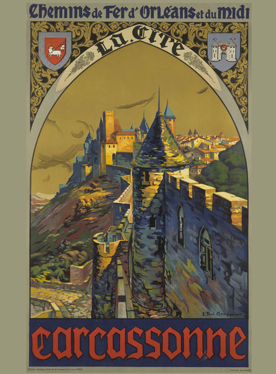 AFFICHE DE LA CITE DE CARCASSONNE