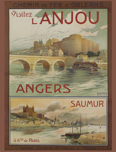 AFFICHE DU CHATEAU D'ANGERS EN ANJOU