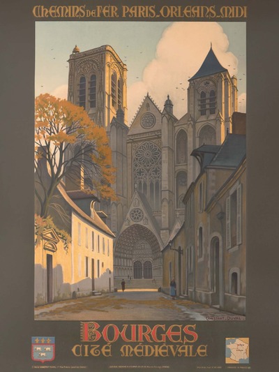 AFFICHE BOURGES CITE MEDIEVALE