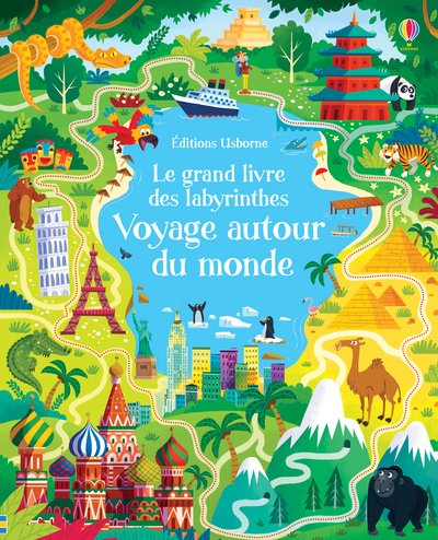 LE GRAND LIVRE DES LABYRINTHES - VOYAGE AUTOUR DU  MONDE