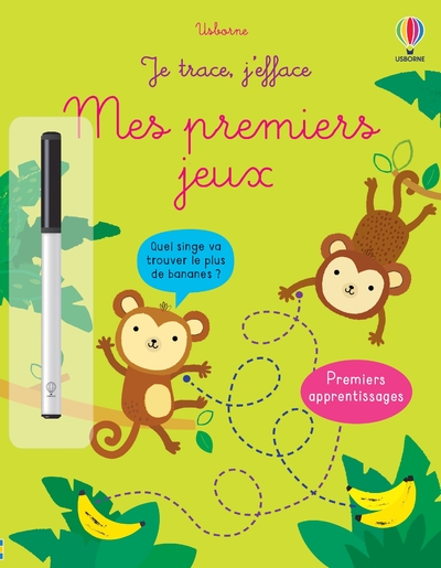 MES PREMIERS JEUX - JE TRACE, J'EFFACE PREMIERS APPRENTISSAGES