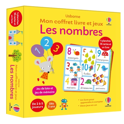 LES NOMBRES - MON COFFRET LIVRE ET JEUX