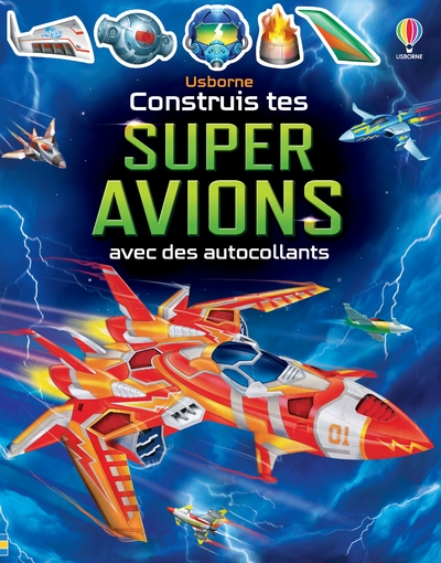 CONSTRUIS TES SUPER AVIONS AVEC DES AUTOCOLLANTS - DES 5 ANS