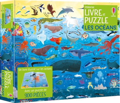 LES OCEANS - COFFRET LIVRE ET PUZZLE - DES 7 ANS