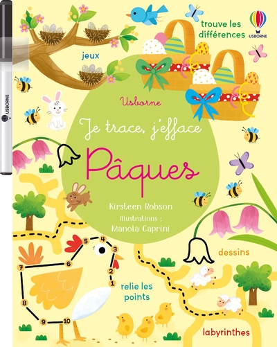 PAQUES - JE TRACE, J'EFFACE - DES 3 ANS