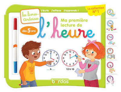 LES LIVRES-ARDOISES - MA PREMIERE LECTURE DE L'HEURE