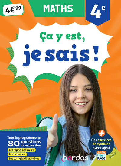A Y EST, JE SAIS ! MATHS 4E