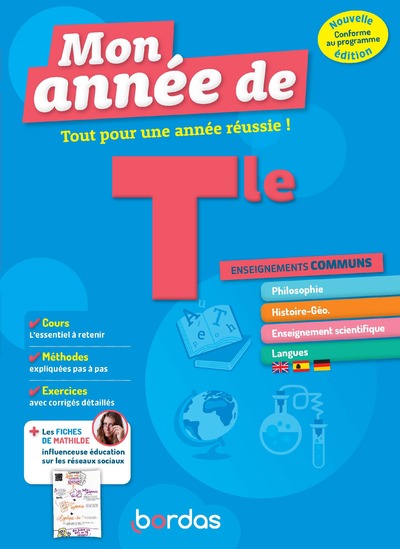 MON ANNEE DE TLE ENSEIGNEMENTS COMMUNS