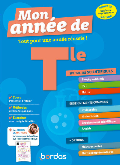 MON ANNEE DE TLE SPECIALITES SCIENTIFIQUES PHYSIQUE-CHIMIE SVT MATHS