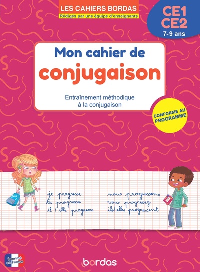 LES CAHIERS BORDAS - MON CAHIER DE CONJUGAISON CE1-CE2