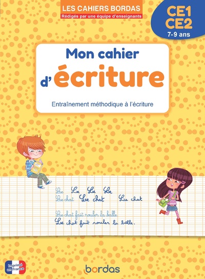 LES CAHIERS BORDAS - MON CAHIER D'ECRITURE CE1-CE2