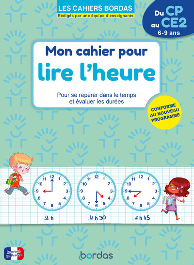 MON CAHIER POUR LIRE L'HEURE