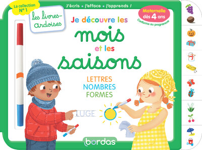 LES LIVRES-ARDOISES - JE DECOUVRE LES MOIS ET LES SAISONS