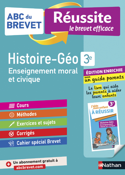 ABC DU BREVET - REUSSITE LE BREVET EFFICACE - HISTOIRE-GEO - EMC - 3E