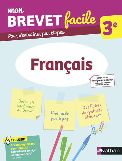 MON BREVET FACILE - FRANCAIS - 3E