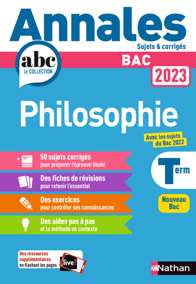 ANNALES BAC 2023 PHILOSOPHIE