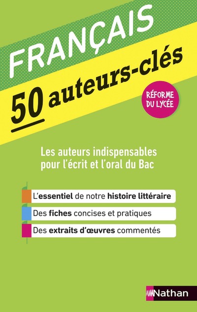 50 AUTEURS-CLES - FRANCAIS