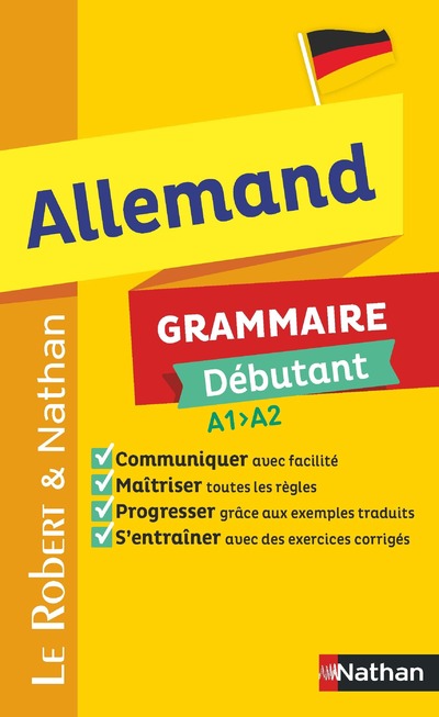 LE ROBERT ET NATHAN - ALLEMAND - GRAMMAIRE DEBUTANT A1-A2