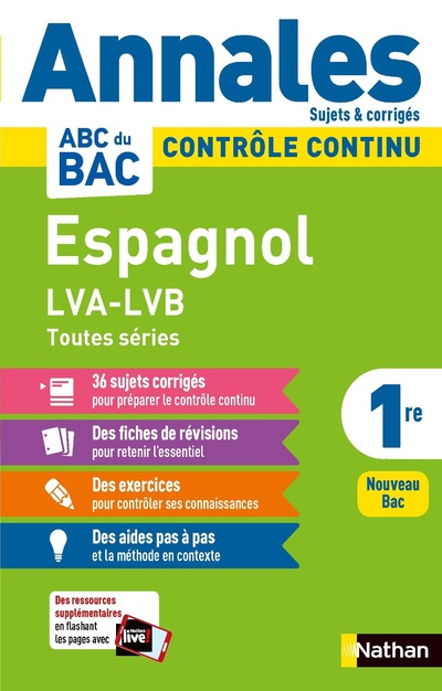 ANNALES ABC DU BAC 2024 ESPAGNOL 1RE - CORRIGE