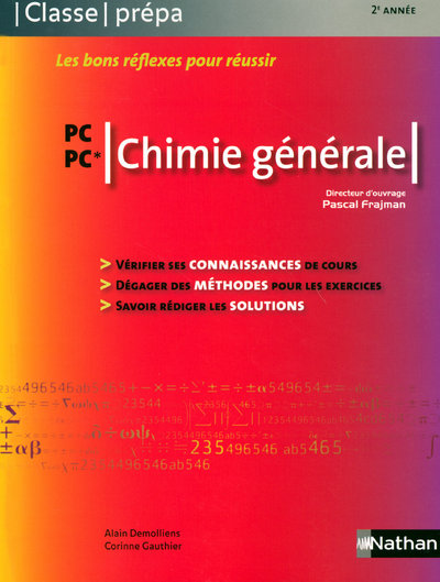 CHIMIE GENERALE - PC-PC*  CLASSE PREPA LIVRE