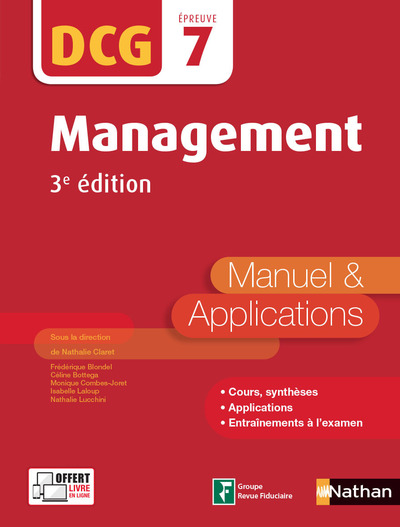 MANAGEMENT - DCG EPREUVE 7 - MANUEL ET APPLICATIONS 2017