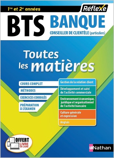 BTS BANQUE OPTION CONSEILLER DE CLIENTELE PARTICULIERS (TOUTES LES MATIERES - REFLEXE N18) - 2018