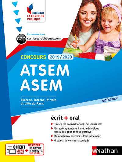 CONCOURS ATSEM ET ASEM 2019-2020 - ECRIT + ORAL -  NUMERO 16 - CATEGORIE C (IFP) 2019