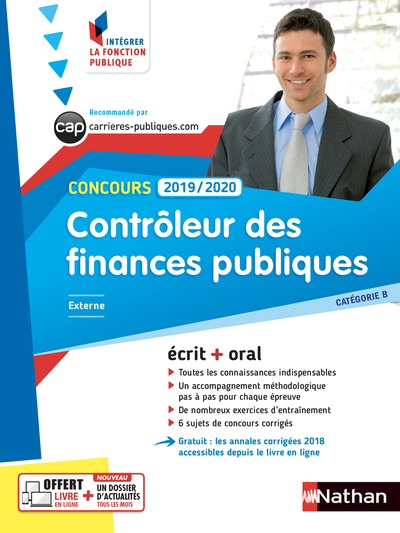 CONTROLEUR DES FINANCES PUBLIQUES 2019/2020 - CAT  B - INTEGRER LA FONCTION PUBLIQUE NUMERO 7 - 2019