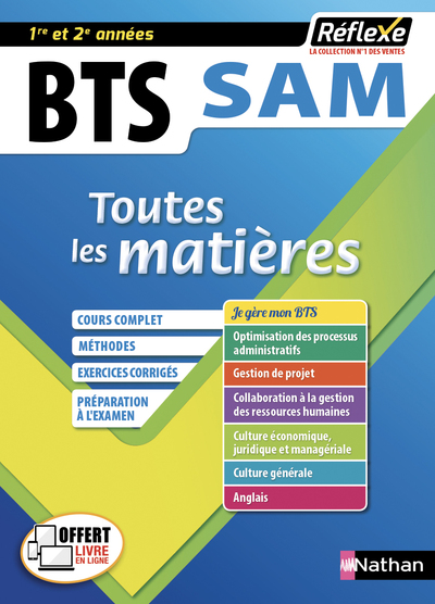 SUPPORT A L'ACTION MANAGERIALE - BTS SAM 1 ET 2 (TOUTES LES MATIERES - REFLEXE N9) - 2019