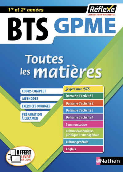 BTS GESTION DE LA PME - (TOUTES LES MATIERES - REFLEXE N10) - 2019