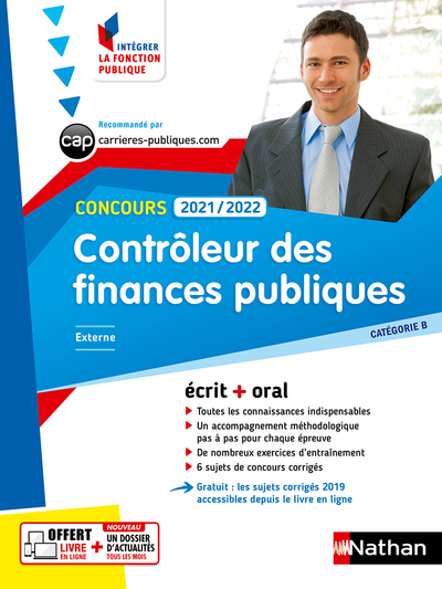 CONTROLEUR DES FINANCES PUBLIQUES 2021/2022 - CAT.B - INTEGRER LA FONCTION PUBLIQUE  N° 7 2020