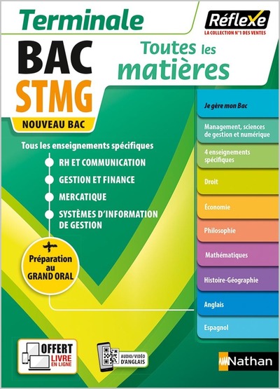 TOUTES LES MATIERES STMG TERMINALE - REFLEXE N24 2021 - TOME 24