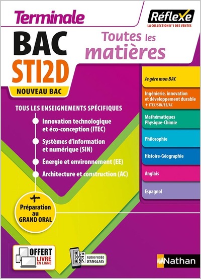 TOUTES LES MATIERES STI2D TERMINAL - REFLEXE N22  2021