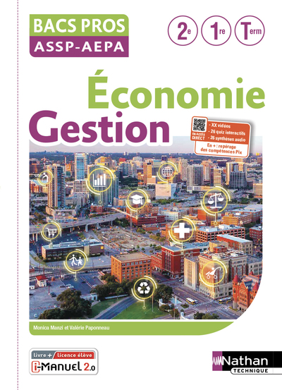 ECONOMIE-GESTION - 2DE/1RE/TLE BAC PRO ASSP - AEPA  LIVRE + LICENCE ELEVE  -  2022