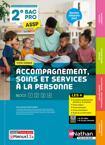 TOME UNIQUE  (SMS, BIOLOGIE, NUTRITION-ALIMENTATION) 2EME BAC PRO ASSP - LIVRE + LICENCE ELEVE 2022