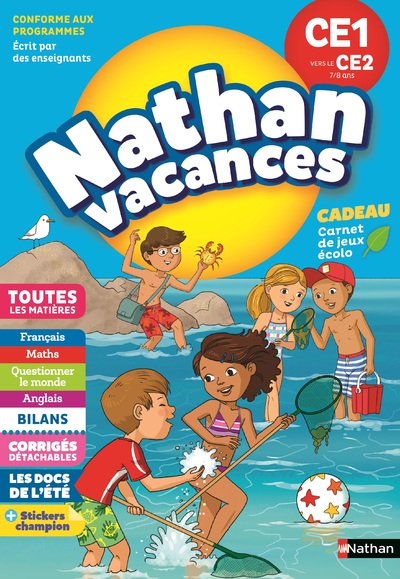 NATHAN VACANCES PRIMAIRE CE1 VERS LE CE2 7/8 ANS