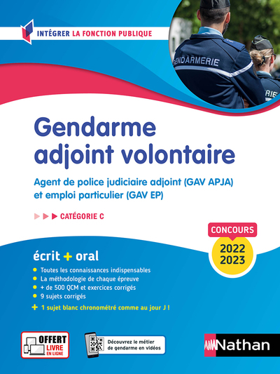 GENDARME ADJOINT VOLONTAIRE - TOUT-EN-UN 2022-2023