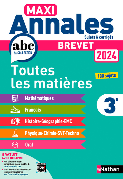 MAXI ANNALES BREVET 2024 - CORRIGE