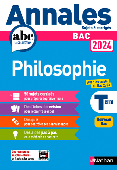 ANNALES BAC PHILOSOPHIE 2024