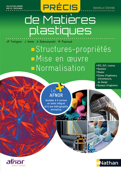 PRECIS DE MATIERES PLASTIQUES  (AFNOR-NATHAN) LIVRE DE L'ELEVE - 2023 LIVRE EN LIGNE