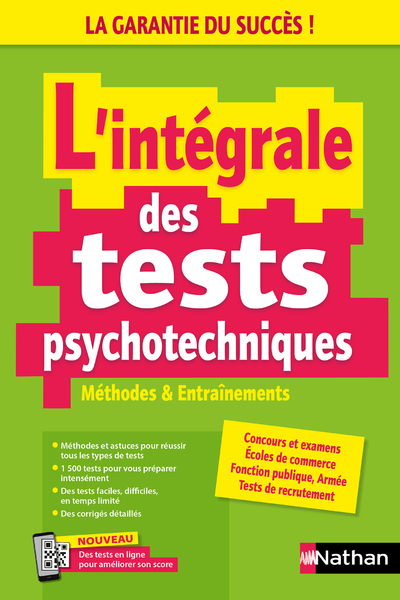 L   INTEGRALE DES TESTS PSYCHOTECHNIQUES - METHODES ET ENTRAINEMENTS - 2024 - EPUB