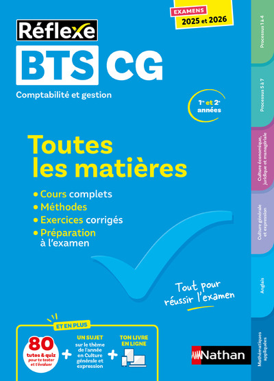 TOUTES LES MATIERES BTS CG - REFLEXE N 11 - 2025- 2026