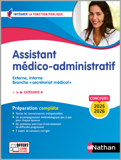 CONCOURS ASSISTANT MEDICO-ADMINISTRATIF 2025/2026 - CATEGORIE B - EPUB