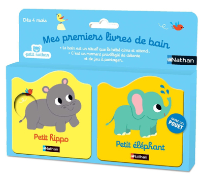 MES PREMIERS LIVRES DE BAIN - PETIT HIPPO - PETIT ELEPHANT