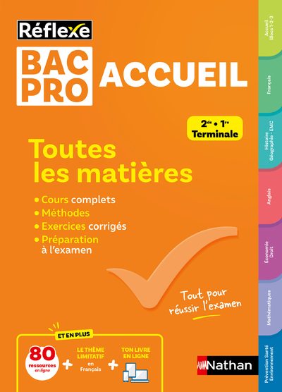 TOUTES LES MATIERES BAC PRO ACCUEIL - REFLEXE N 1 8