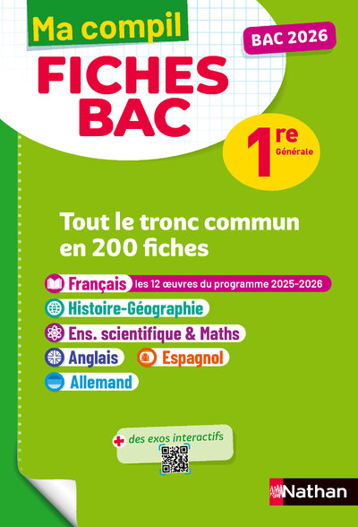 MA COMPIL FICHES BAC 1RE GENERALE 2026
