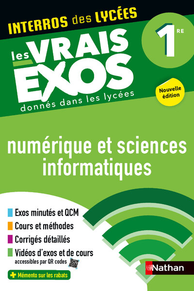 INTERROS DES LYCEES NUMERIQUE ET SCIENCES INFORMATIQUES 1RE