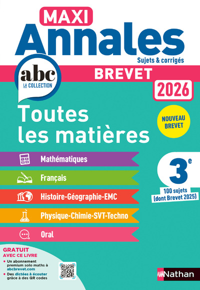 MAXI ANNALES BREVET 2026 - CORRIGE