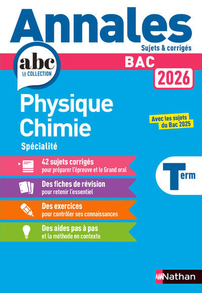 ANNALES BAC PHYSIQUE CHIMIE TERM. 2026 - CORRIGE
